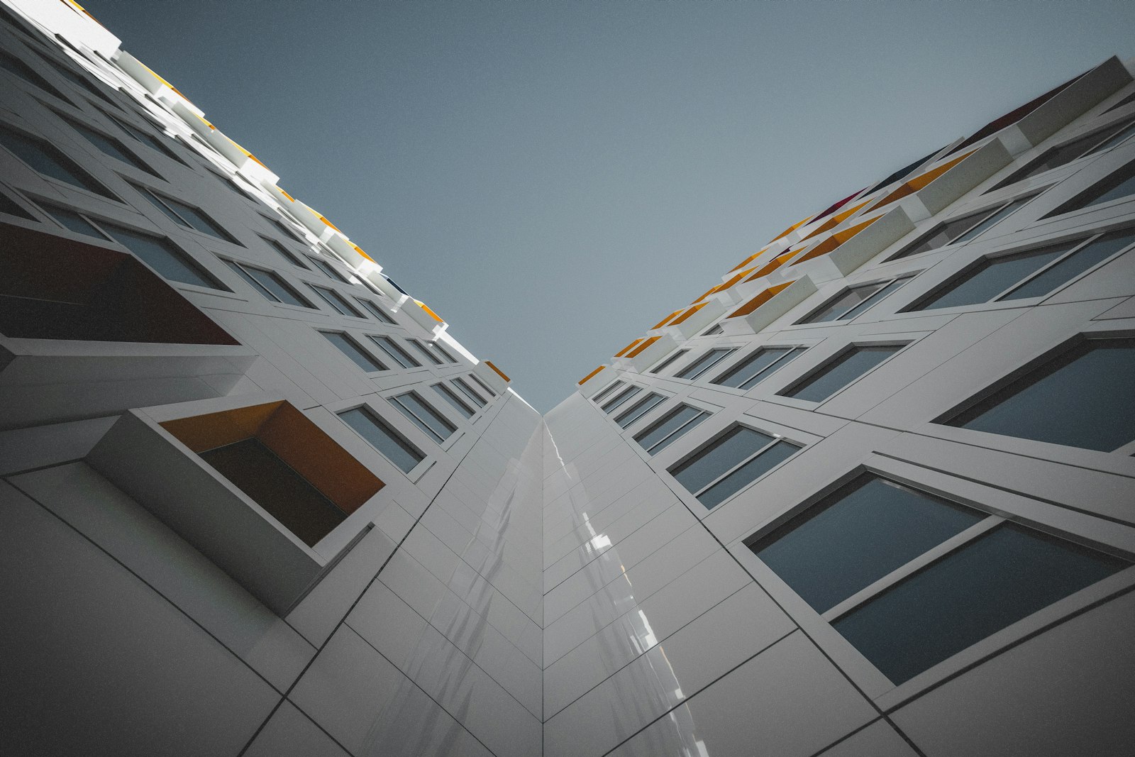 Modern multi-storey facade with large windows